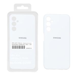 قاب سیلیکونی پاک کنی اورجینال درجه یک Samsung Galaxy A05s - سفید کد 1 (پک دار)