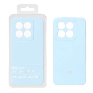 قاب سیلیکونی پاک کنی اورجینال درجه یک Xiaomi Mi 14T / Mi 14T Pro - آبی آسمانی (پک دار) - NTC