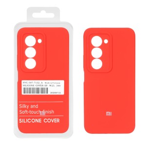 قاب سیلیکونی پاک کنی اورجینال درجه یک Xiaomi Redmi 15 4G - قرمز (پک دار)
