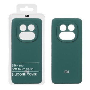 قاب سیلیکونی پاک کنی اورجینال درجه یک Xiaomi Redmi Note 14 Pro 5G / Redmi Note 14 Pro Plus 5G / Poco X7 5G - سبز (پک دار)