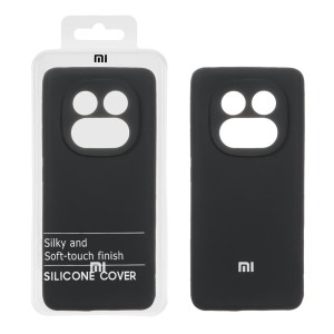 قاب سیلیکونی پاک کنی اورجینال درجه یک Xiaomi Redmi Note 14 Pro 5G / Redmi Note 14 Pro Plus 5G / Poco X7 5G - مشکی (پک دار)