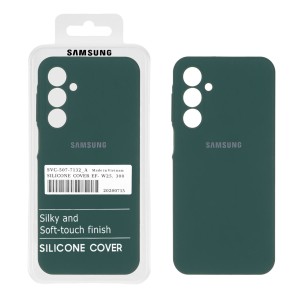 قاب سیلیکونی پاک کنی اورجینال درجه یک Samsung Galaxy A16 - سبز تیره (پک دار)