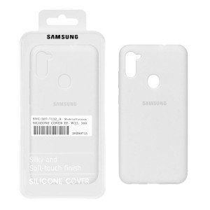 قاب سیلیکونی پاک کنی اورجینال درجه یک Samsung Galaxy A11 / M11 - سفید (پک دار)