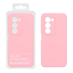 قاب سیلیکونی پاک کنی اورجینال درجه یک Xiaomi Redmi 15 4G - صورتی (پک دار)