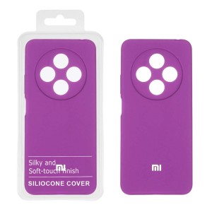 قاب سیلیکونی پاک کنی اورجینال درجه یک Xiaomi Redmi 14C / Redmi A4 / Poco C75 - ارغوانی (پک دار) - NTC
