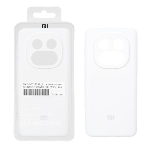 قاب سیلیکونی پاک کنی اورجینال درجه یک Xiaomi Redmi Note 14 Pro 5G / Redmi Note 14 Pro Plus 5G / Poco X7 5G - سفید (پک دار) - NTC