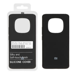 قاب سیلیکونی پاک کنی اورجینال درجه یک Xiaomi Redmi Note 14 Pro 5G / Redmi Note 14 Pro Plus 5G / Poco X7 5G - مشکی (پک دار)