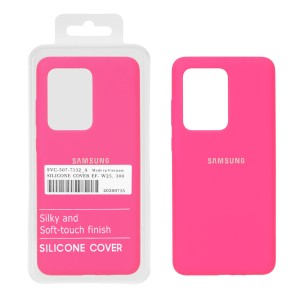 قاب سیلیکونی پاک کنی اورجینال درجه یک Samsung Galaxy S20 Ultra - صورتی فانتزی (پک دار) - NTC