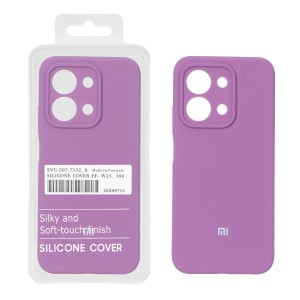 قاب سیلیکونی پاک کنی اورجینال درجه یک Xiaomi Redmi 15C / Poco C85 - ارغوانی (پک دار)