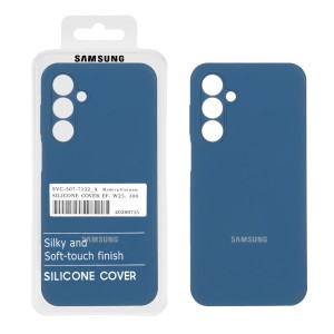 قاب سیلیکونی پاک کنی اورجینال درجه یک Samsung Galaxy A16 - آبی تیره (پک دار)