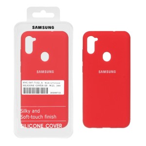 قاب سیلیکونی پاک کنی اورجینال درجه یک Samsung Galaxy A11 / M11 - قرمز (پک دار)