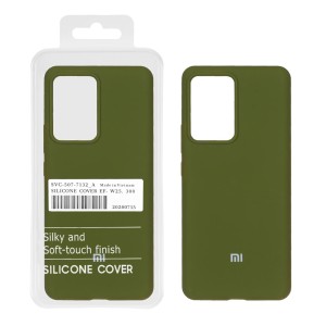 قاب سیلیکونی پاک کنی اورجینال درجه یک Xiaomi Mi 13 Lite - سبز زیتونی (پک دار)