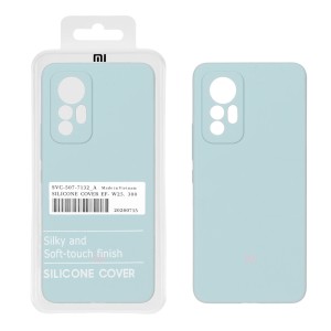 قاب سیلیکونی پاک کنی اورجینال درجه یک Xiaomi Mi 12 Lite - سبز روشن (پک دار)