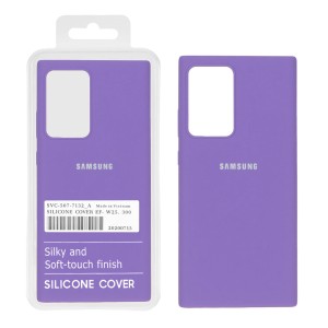 قاب سیلیکونی پاک کنی اورجینال درجه یک Samsung Galaxy Note20 Ultra - بنفش تیره (پک دار)