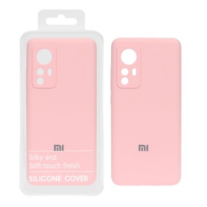قاب سیلیکونی پاک کنی اورجینال درجه یک Xiaomi Mi 12 / Mi 12X - صورتی (پک دار)
