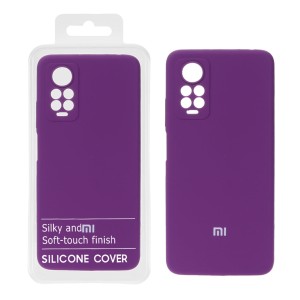 قاب سیلیکونی پاک کنی اورجینال درجه یک Xiaomi Redmi Note 12 Pro 4G / Redmi Note 11 Pro - بنفش (پک دار)