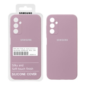 قاب سیلیکونی پاک کنی اورجینال درجه یک Samsung Galaxy A14 - بنفش کدر (پک دار)