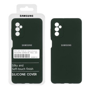 قاب سیلیکونی پاک کنی اورجینال درجه یک Samsung Galaxy M52 - سبز تیره (پک دار)