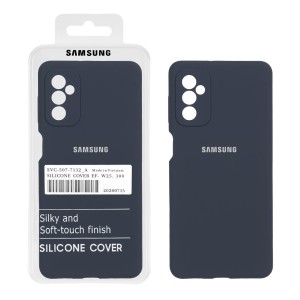قاب سیلیکونی پاک کنی اورجینال درجه یک Samsung Galaxy M52 - سرمه ای (پک دار)