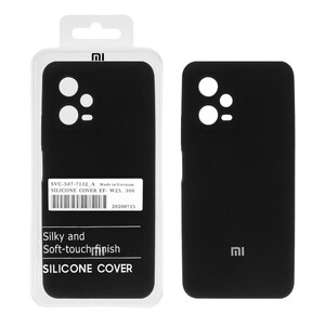 قاب سیلیکونی پاک کنی اورجینال درجه یک Xiaomi Redmi Note 12 5G / Poco X5 - مشکی (پک دار)