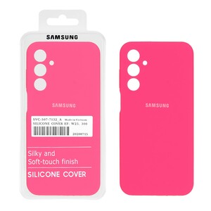 قاب سیلیکونی پاک کنی اورجینال درجه یک Samsung Galaxy A25 5G - صورتی فانتزی (پک اصلی)