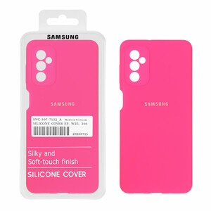 قاب سیلیکونی پاک کنی اورجینال درجه یک Samsung Galaxy M52 - صورتی فانتزی (پک اصلی)