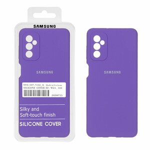 قاب سیلیکونی پاک کنی اورجینال درجه یک Samsung Galaxy M52 - بنفش (پک دار)