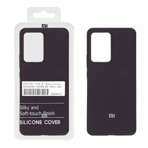 قاب سیلیکونی پاک کنی اورجینال درجه یک Xiaomi Mi 13 Lite - بادمجانی (پک دار)