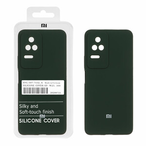 قاب سیلیکونی پاک کنی اورجینال درجه یک Xiaomi Poco F4 / K30S - سبز تیره (پک دار)