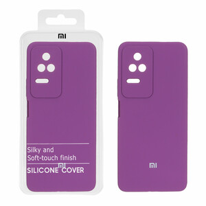 قاب سیلیکونی پاک کنی اورجینال درجه یک Xiaomi Poco F4 / K30S - ارغوانی (پک دار)
