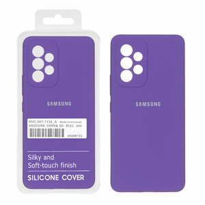 قاب سیلیکونی پاک کنی اورجینال درجه یک Samsung Galaxy A53 - بنفش (پک دار)