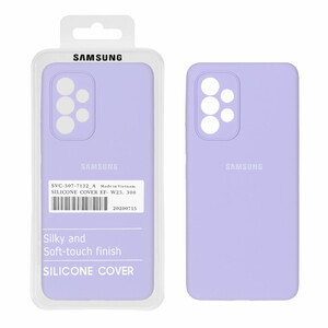 قاب سیلیکونی پاک کنی اورجینال درجه یک Samsung Galaxy A53 - یاسی (پک دار)