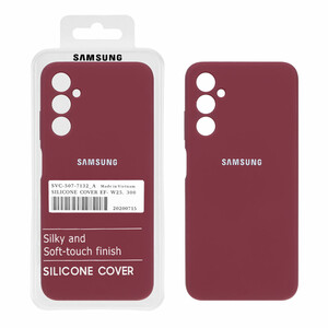 قاب سیلیکونی پاک کنی اورجینال درجه یک Samsung Galaxy A05s - زرشکی (پک دار)
