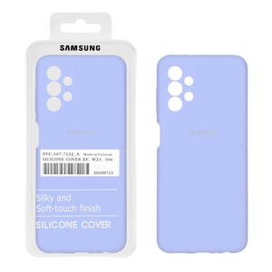 قاب سیلیکونی پاک کنی اورجینال درجه یک Samsung Galaxy A13 4G - یاسی (پک دار)