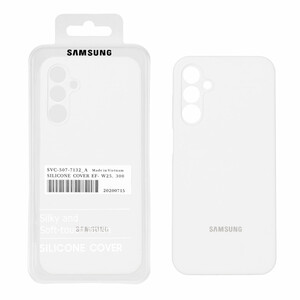 قاب سیلیکونی پاک کنی اورجینال درجه یک Samsung Galaxy A15 - سفید (پک دار)