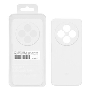 قاب سیلیکونی پاک کنی اورجینال درجه یک Xiaomi Redmi 14C / Redmi A4 / Poco C75 - سفید (پک دار)