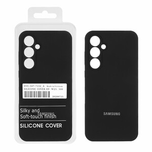 قاب سیلیکونی پاک کنی اورجینال درجه یک Samsung Galaxy A35 - مشکی (پک دار)