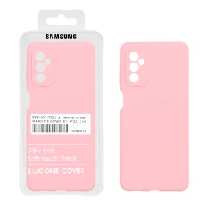 قاب سیلیکونی پاک کنی اورجینال درجه یک Samsung Galaxy M52 - صورتی (پک دار)