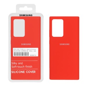 قاب سیلیکونی پاک کنی اورجینال درجه یک Samsung Galaxy Note20 Ultra - قرمز (پک اصلی)