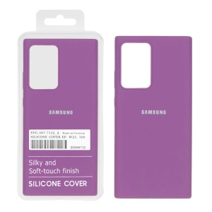 قاب سیلیکونی پاک کنی اورجینال درجه یک Samsung Galaxy Note20 Ultra - ارغوانی (پک دار)
