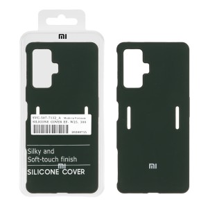 قاب سیلیکونی پاک کنی اورجینال درجه یک Xiaomi Poco F4 GT / Redmi K50 Gaming - سبز تیره (پک دار)