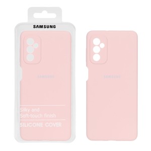 قاب سیلیکونی پاک کنی اورجینال درجه یک Samsung Galaxy M52 - کرم نارنجی (پک دار)