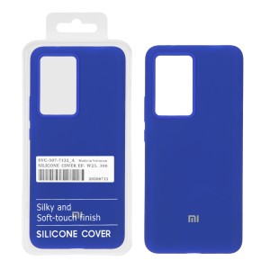 قاب سیلیکونی پاک کنی اورجینال درجه یک Xiaomi Poco F5 Pro / Redmi K60 - آبی کاربنی (پک دار)