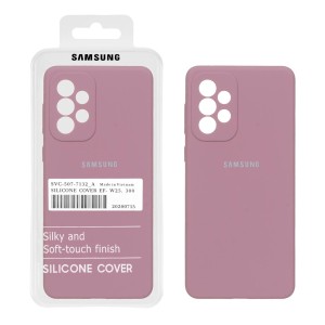 قاب سیلیکونی پاک کنی اورجینال درجه یک Samsung Galaxy A73 - بنفش کدر (پک دار)