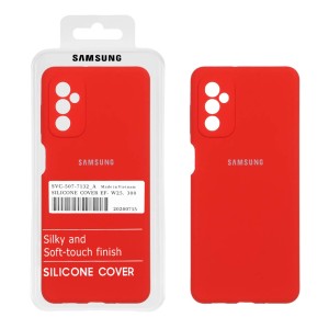 قاب سیلیکونی پاک کنی اورجینال درجه یک Samsung Galaxy M52 - قرمز (پک دار)