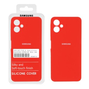 قاب سیلیکونی پاک کنی اورجینال درجه یک Samsung Galaxy A06 - قرمز (پک دار)