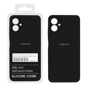 قاب سیلیکونی پاک کنی اورجینال درجه یک Samsung Galaxy A06 - مشکی (پک دار)