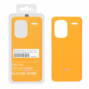 قاب سیلیکونی پاک کنی اورجینال درجه یک Xiaomi Redmi Note 13 Pro Plus 5G - نارنجی فانتزی (پک دار)