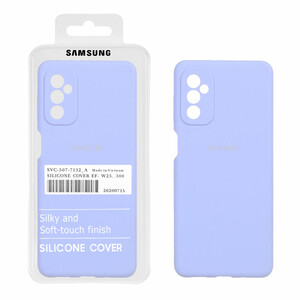 قاب سیلیکونی پاک کنی اورجینال درجه یک Samsung Galaxy M52 - یاسی (پک دار)
