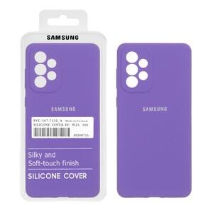 قاب سیلیکونی پاک کنی اورجینال درجه یک Samsung Galaxy A73 - بنفش (پک دار)